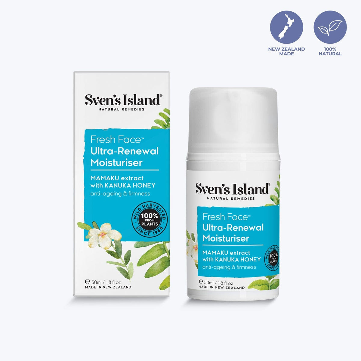 Fresh Face - Anti-Ageing Moisturiser FACE Sven’s Island New Zealand 