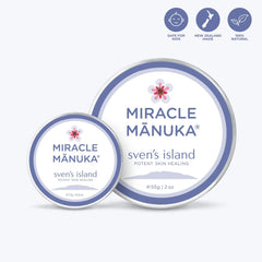 Miracle Manuka Bundle - Skin Repair Ointment 55gm tin and 17gm tin BODY Sven’s Island New Zealand 