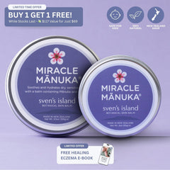 Sven’s Island New Zealand Miracle Manuka 100g – Parent And Child Deal Eczema Cream