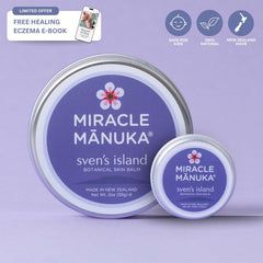 Sven’s Island New Zealand Miracle Manuka Bundle - 55g tin and 17g tin Eczema Cream