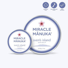 Sven’s Island New Zealand Miracle Manuka Bundle - Skin Repair Ointment 55gm tin and 17gm tin Eczema Cream