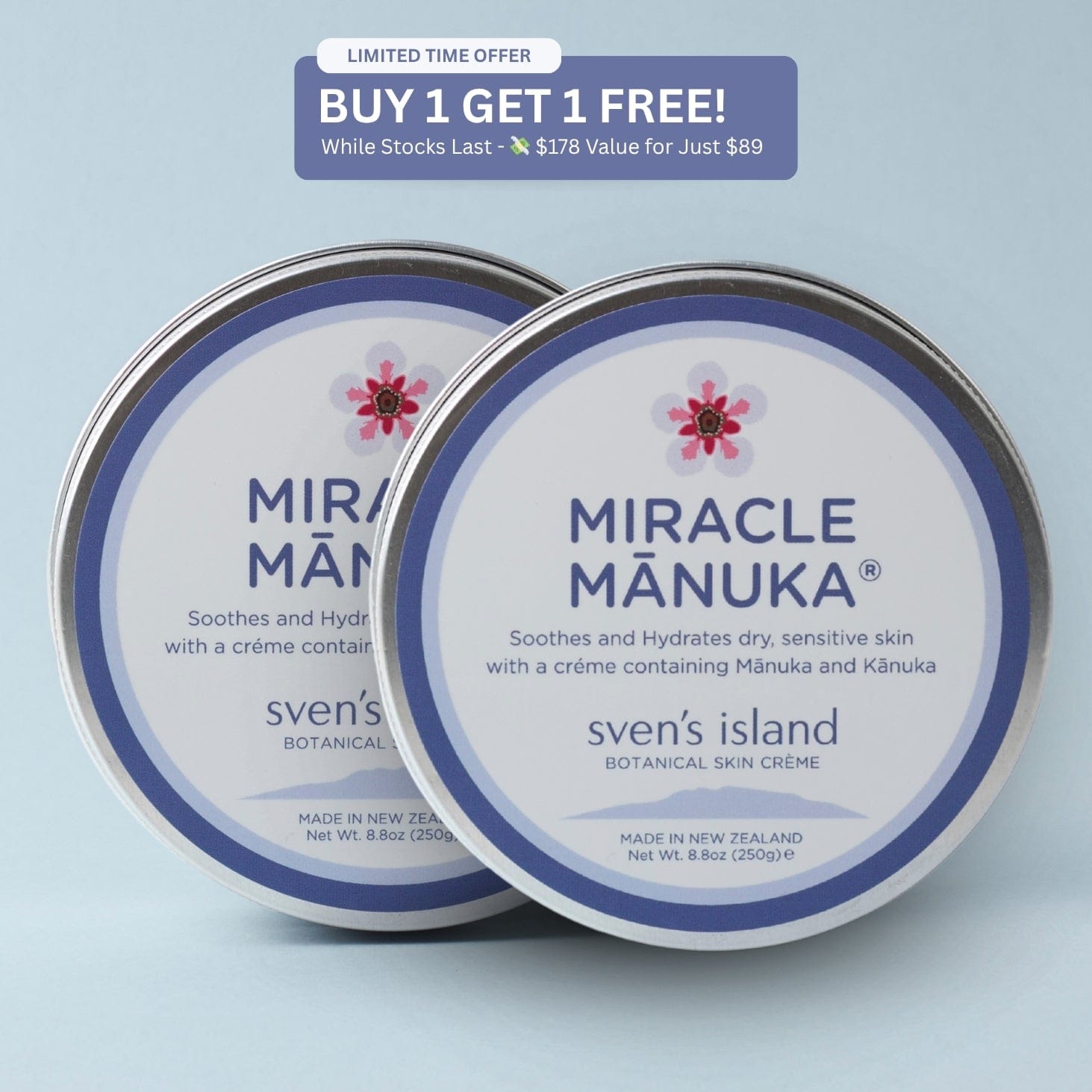 Miracle Manuka - Crème 250g BOGO